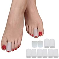 ROSENICE Protectores de dedos del pie Gel de silicona punteras para Prevenir Ampollas Callos 5 pares